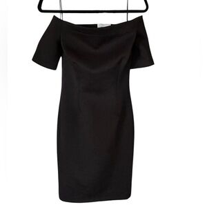 Yigal Azrouel Black Off the Shoulder Dress Size 8